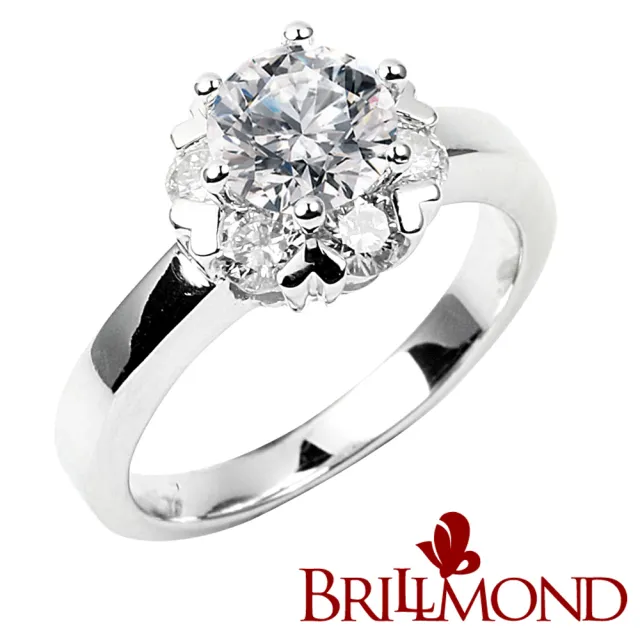 【BRILLMOND JEWELRY】GIA 1克拉 D/VS2 3EX NONE 驕光綻放(主石GIA 1克拉 D/VS2 PT950鉑金台)