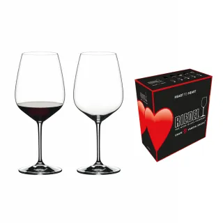【Riedel】Heart to Heart Cabernet Sauvignond卡本內紅酒杯-2入(送禮首選) 禮盒