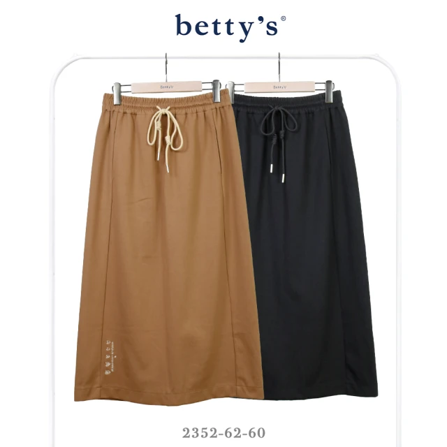 betty’s 貝蒂思 率性字母刺繡拼接格紋上衣(共二色) 