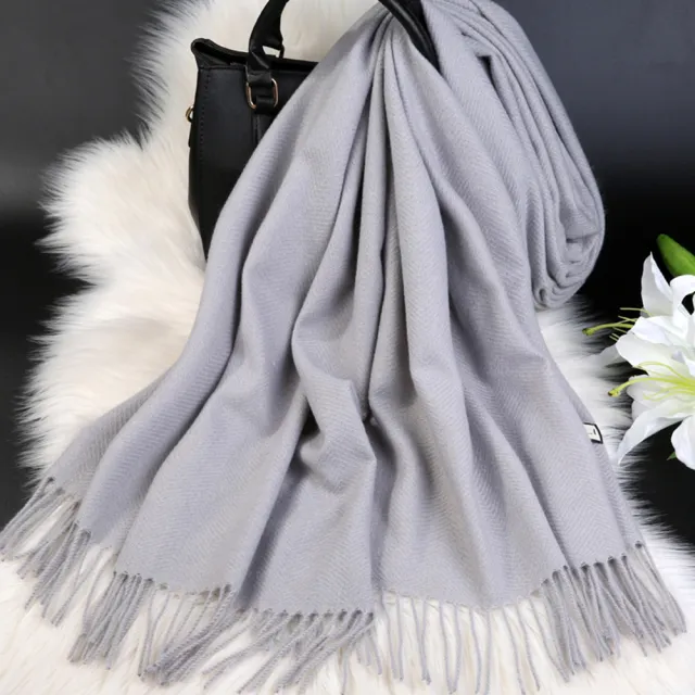 【KISSDIAMOND】喀什米爾羊毛加厚保暖圍巾披肩(加絨/保暖/KD-A001)
