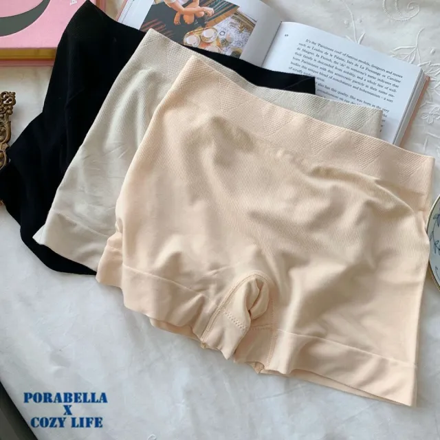 【Porabella】高腰安全褲 四角安全褲內褲 防走光 安全褲 均碼無痕內褲女 PANTIES