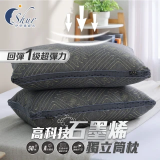 【ISHUR 伊舒爾】多款機能獨立筒枕(台灣製造/防蹣抗菌/枕頭)
