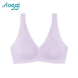 【sloggi】NEW ZERO FEEL SOFT BRA 全新零感系列後扣式V領內衣(微醺紫)