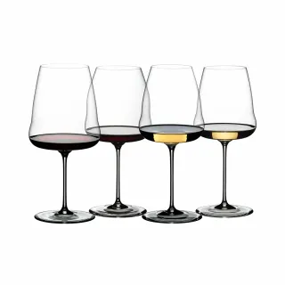 【Riedel】Winewings 2紅2白品杯組-4入(前衛翅膀造型)