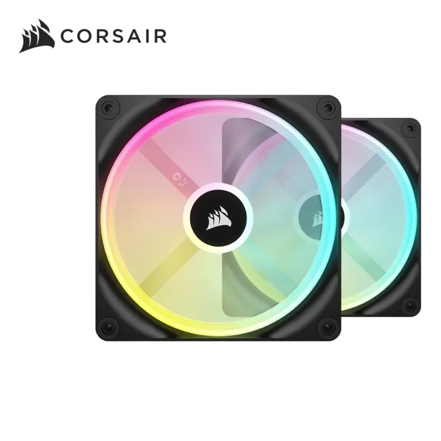 【CORSAIR 海盜船】iCUE LINK QX140 RGB風扇*2+控制器