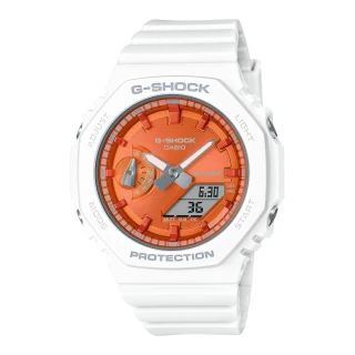 【CASIO 卡西歐】G-SHOCK極簡雅致雙顯錶(GMA-S2100WS-7A)