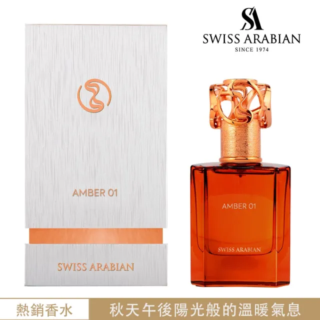 【SWISS ARABIAN】Heritage探索系列_Amber01 琥珀一號 EDP淡香精香水(杜拜原裝-專櫃公司貨)