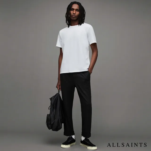 【ALLSAINTS】CURTIS 純棉簡約素面短袖T恤-白 MD026Z(常規版型)