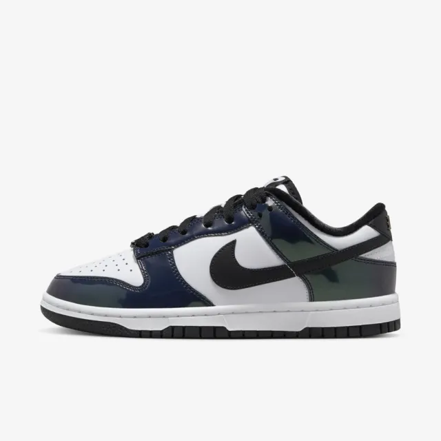 NIKE 耐吉】W Dunk Low SE 2 女休閒鞋經典復古低筒潮流穿搭漆皮黑白