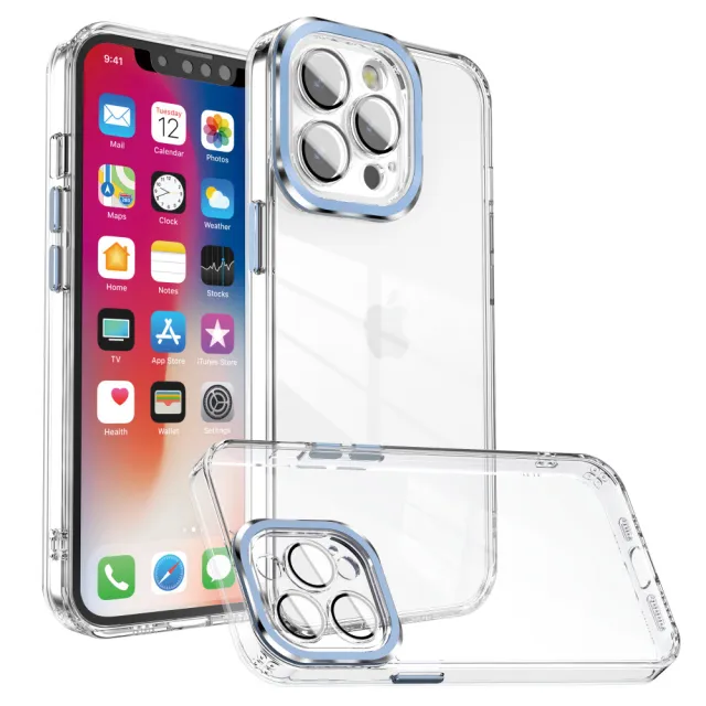 【HongXin】iPhone 15 Pro max 6.7吋 自帶鏡頭膜壓克力保護手機殼