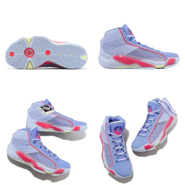 【NIKE 耐吉】籃球鞋 Air Jordan XXXVIII PF 男鞋 紫 藍 AJ38 喬丹 緩震 運動鞋(DZ3355-500)
