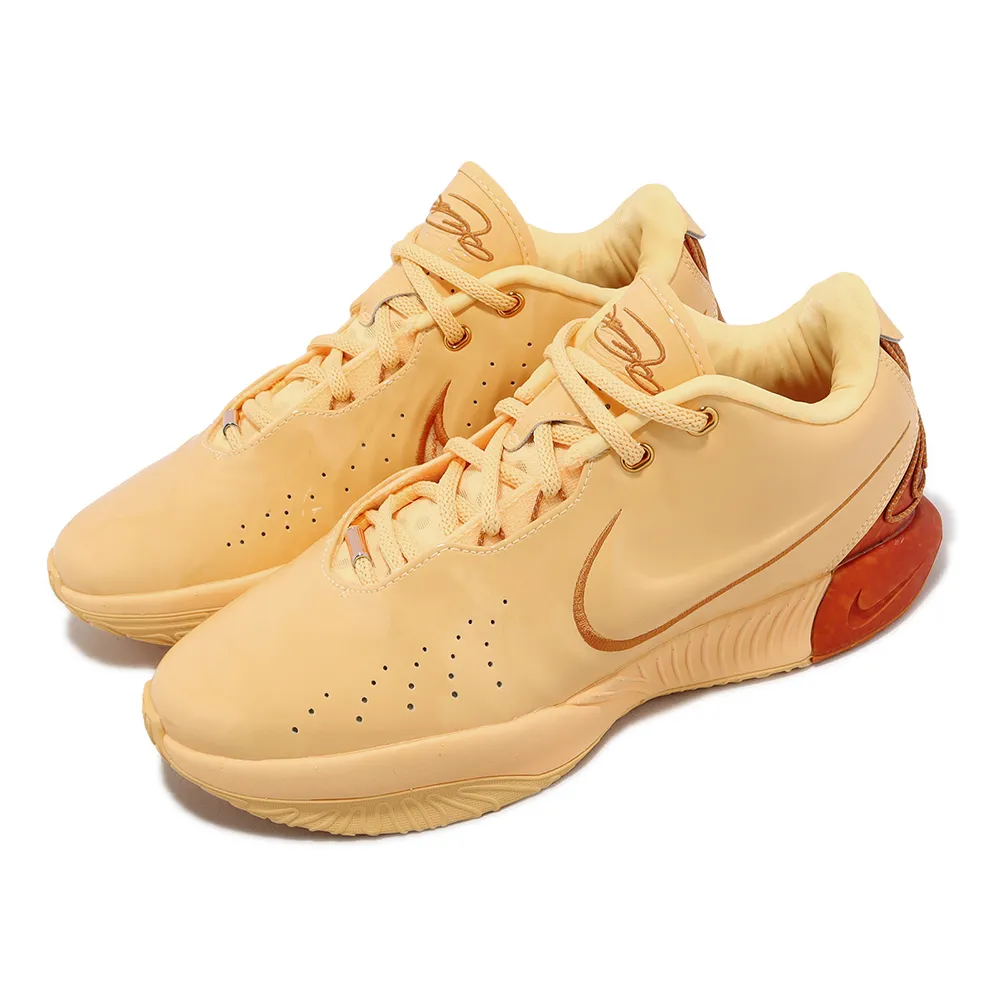 【NIKE 耐吉】籃球鞋 LeBron XXI EP Sunshine 粉橘 LBJ 21代 男鞋(FV2346-800)