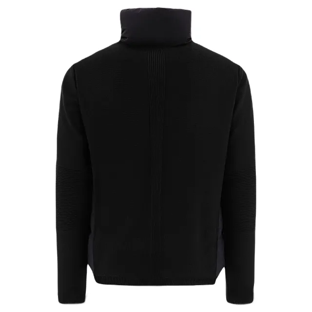 【MONCLER】秋冬新款 男款 前襟羽絨針織外套-黑色(1號USA-S、2號USA-M、3號USA-L、4號USA-XL)