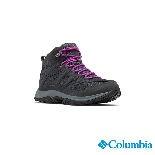 Columbia 哥倫比亞Columbia 哥倫比亞 女款-CRESTWOOD™Omni-Tech防水高筒登山鞋-黑灰色(UBK53710BY/HF)