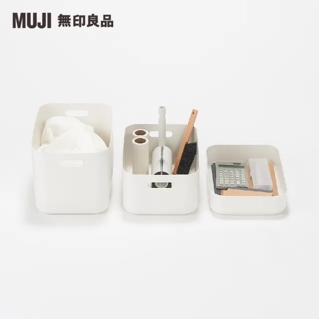 【MUJI 無印良品】軟質聚乙烯收納盒/大(6入組)