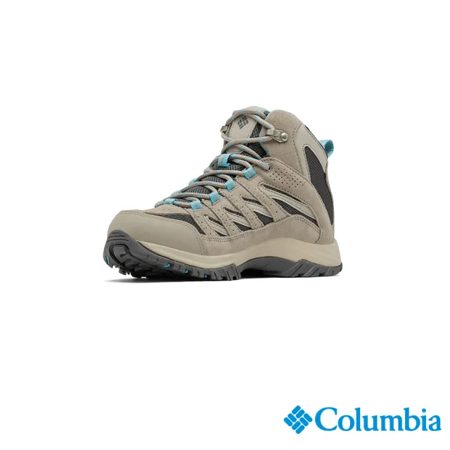 【Columbia 哥倫比亞官方旗艦】女款-CRESTWOOD™Omni-Tech防水高筒登山鞋-深灰(UBK53710DY/HF)