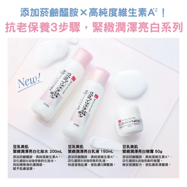 【SANA 莎娜】豆乳美肌緊緻潤澤亮白乳液(150mL)
