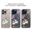 【apbs】iPhone 15 / 14系列 防震雙料水晶彩鑽手機殼(天鵝湖)
