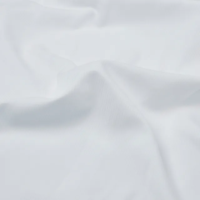 【ROBERTA 諾貝達】台灣製 吸濕速乾 商務條紋長袖襯衫(白色)