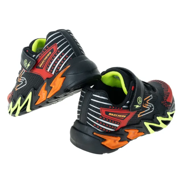 【SKECHERS】男童系列 燈鞋 FLEX-GLOW BOLT(400138LBKRD)