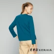 【KERAIA 克萊亞】景泰藍調異素材拼接上衣