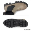 【bussola】Corvara 復古刷色牛皮透氣厚底切爾西靴(淺棕)