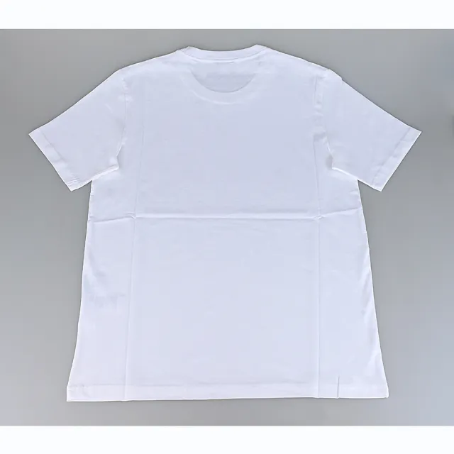 【Paul Smith】PAUL SMITH衣領簽名標LOGO純棉質彩斑馬刺繡圖圓領短袖T恤(男款/白)