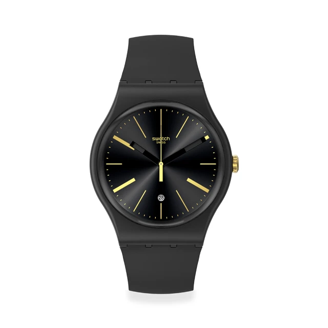 SWATCH New Gent 原創系列手錶 A DASH OF YELLOW 男錶 女錶(41mm)