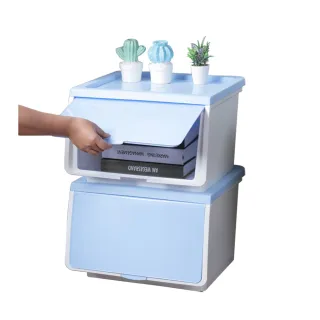 【KEYWAY 聯府】面寬45cm OPEN直取式附輪收納箱39L-4入(整理箱 置物箱 HG398 HG396)