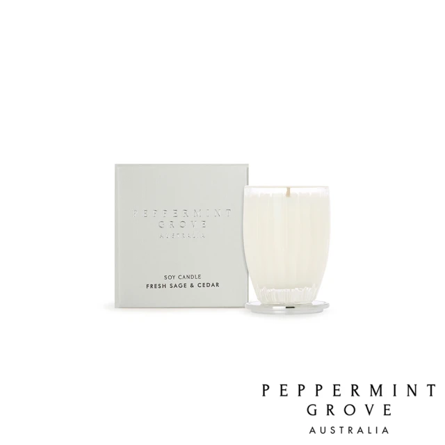 【Peppermint Grove】鼠尾草雪松 Fresh Sage & Cedar 60g 香氛蠟燭