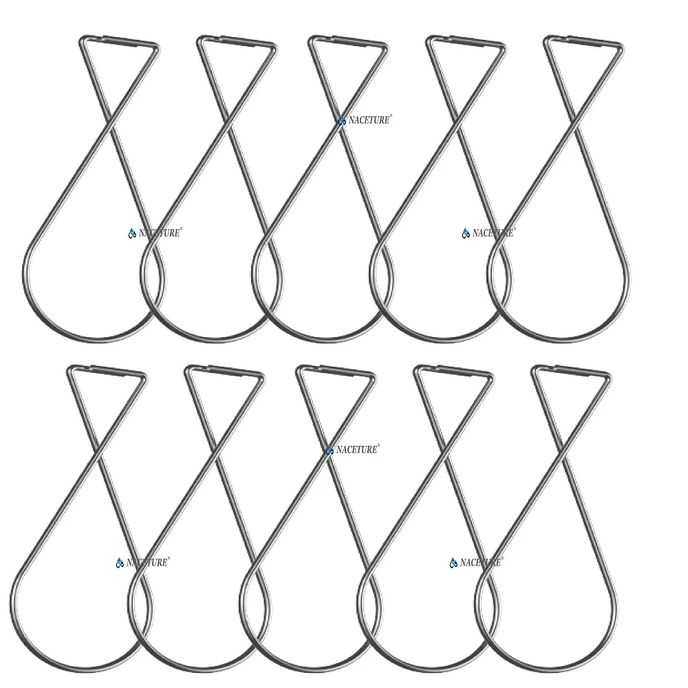 【NACETURE】台製-鐵線勾 掛勾 輕鋼架天花板裝飾鐵線鈎 8字型勾 無痕掛勾 免釘掛勾-10入