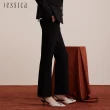 【JESSICA】百搭顯瘦修身微喇叭長褲J30445（黑）