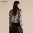 【JESSICA】個性百搭豹紋雪紡長袖襯衫J30467
