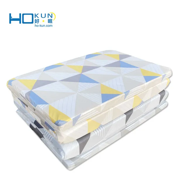 【Hokun】舒眠雙布折疊床墊 雙人5尺(台灣製造 好收納)