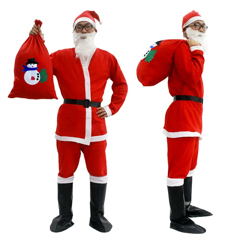 【神崎家居】聖誕老人服裝6件套組