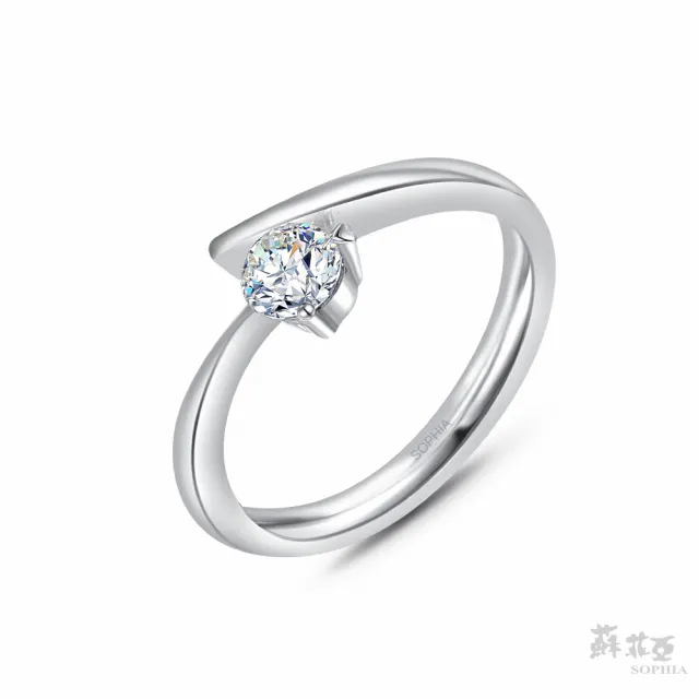 【蘇菲亞珠寶】GIA 30分 E/SI2 18K金 傾心 鑽石戒指
