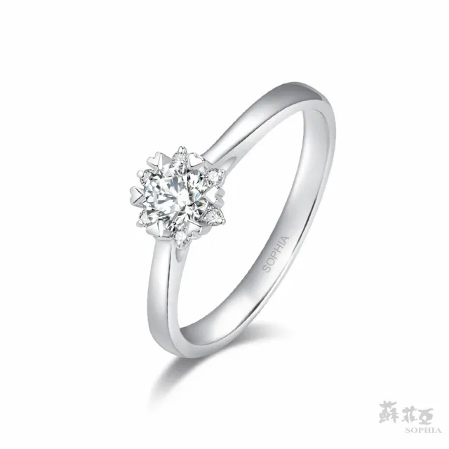 【蘇菲亞珠寶】GIA 30分 E/SI2 18K金 費洛拉 鑽石戒指
