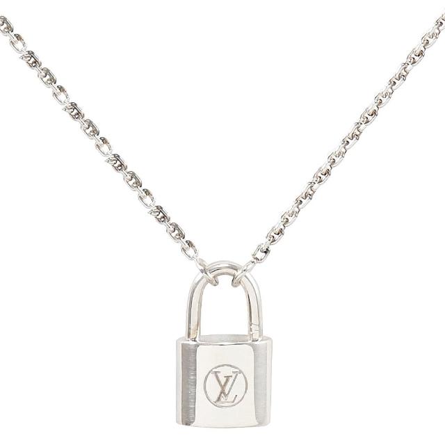 【Louis Vuitton 路易威登】LV Q93559 Silver Lockit 限定款經典LOGO鎖頭純銀吊墜(現貨)