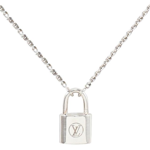 【Louis Vuitton 路易威登】LV Q93559 Silver Lockit 限定款經典LOGO鎖頭純銀吊墜(現貨)