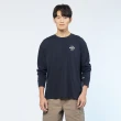 【JEEP】男裝 率性吉普車寬版長袖T恤(深藍)