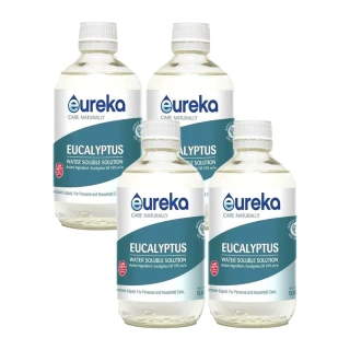 EUREKA 悠芮卡 澳洲水溶性尤加利精油 500ml 10% 4入組(澳洲 水溶性精油 尤加利 家庭裝  澳洲精油 精油)