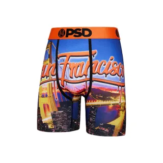 【PSD Underwear】CITIES- 平口四角褲-舊金山掏金夢-橘色