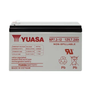 【CSP】YUASA湯淺 NP7.2-12閥調密閉式鉛酸電池-12V7Ah(不漏液 免維護 高性能 壽命長)