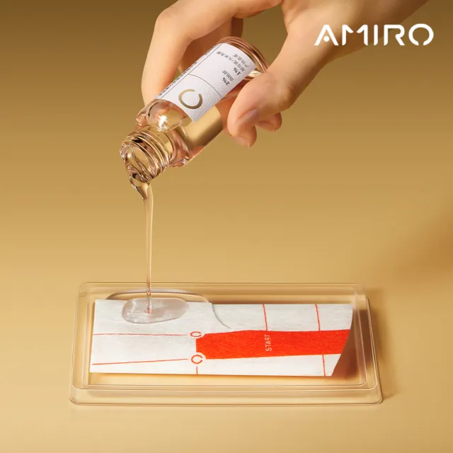 【AMIRO】BEAUTY多肽靶心抗皺凍乾面膜套裝(面膜0.46g*4片+精華液 25ml*4支)