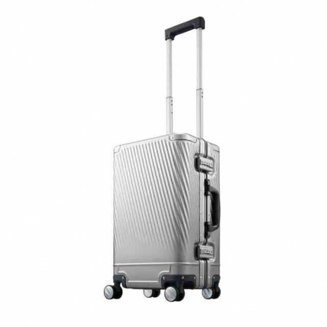 【ACE BAGS＆LUGGAGE】22吋 Algonam2-F ACE鋁合金鋁框釦 質感斜紋登機箱(多色可選 06991)