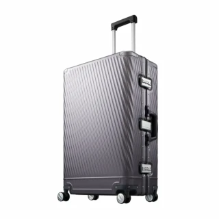 【ACE BAGS＆LUGGAGE】28吋 Algonam2-F ACE鋁合金鋁框釦 質感斜紋行李箱(多色可選 06992)