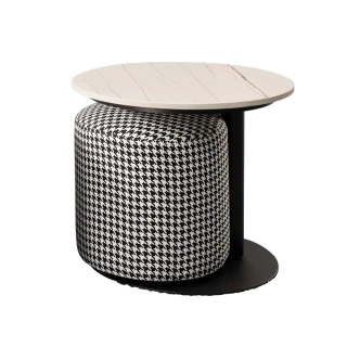 【Hampton 漢汀堡】喬琳岩板小茶几-含椅凳(一般地區免運費/茶几/咖啡桌/小茶几/桌子)