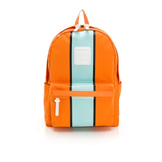 【CILOCALA】限量版亮彩尼龍防潑水GT賽車後背包-中大(橘)