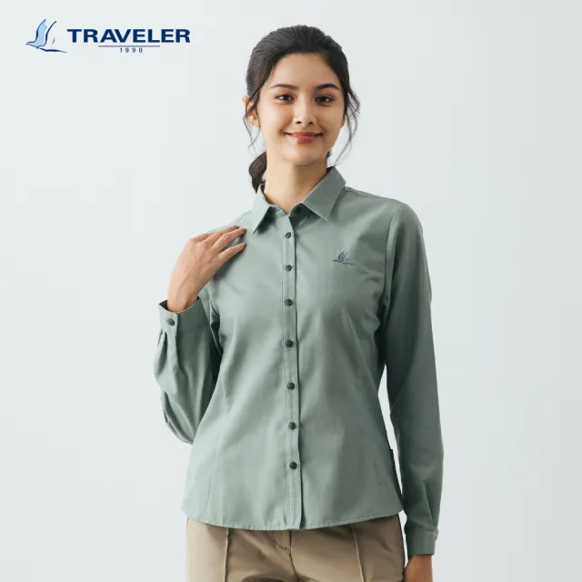 【TRAVELER 旅行者】女款THERMOTECH吸排抗UV保暖襯衫＿232TR710(THERMOTECH／吸排／抗UV／保暖襯衫)