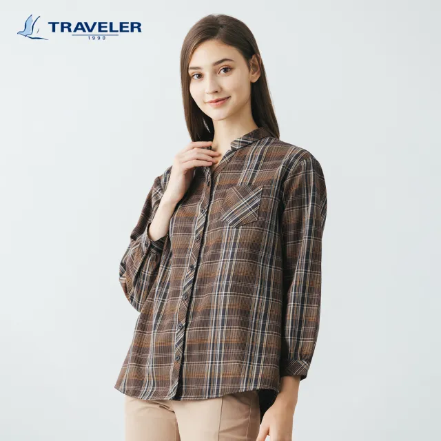 【TRAVELER 旅行者】女款THERMOTECH吸排抗UV保暖襯衫＿232TR713(THERMOTECH／吸排／抗UV／保暖襯衫)